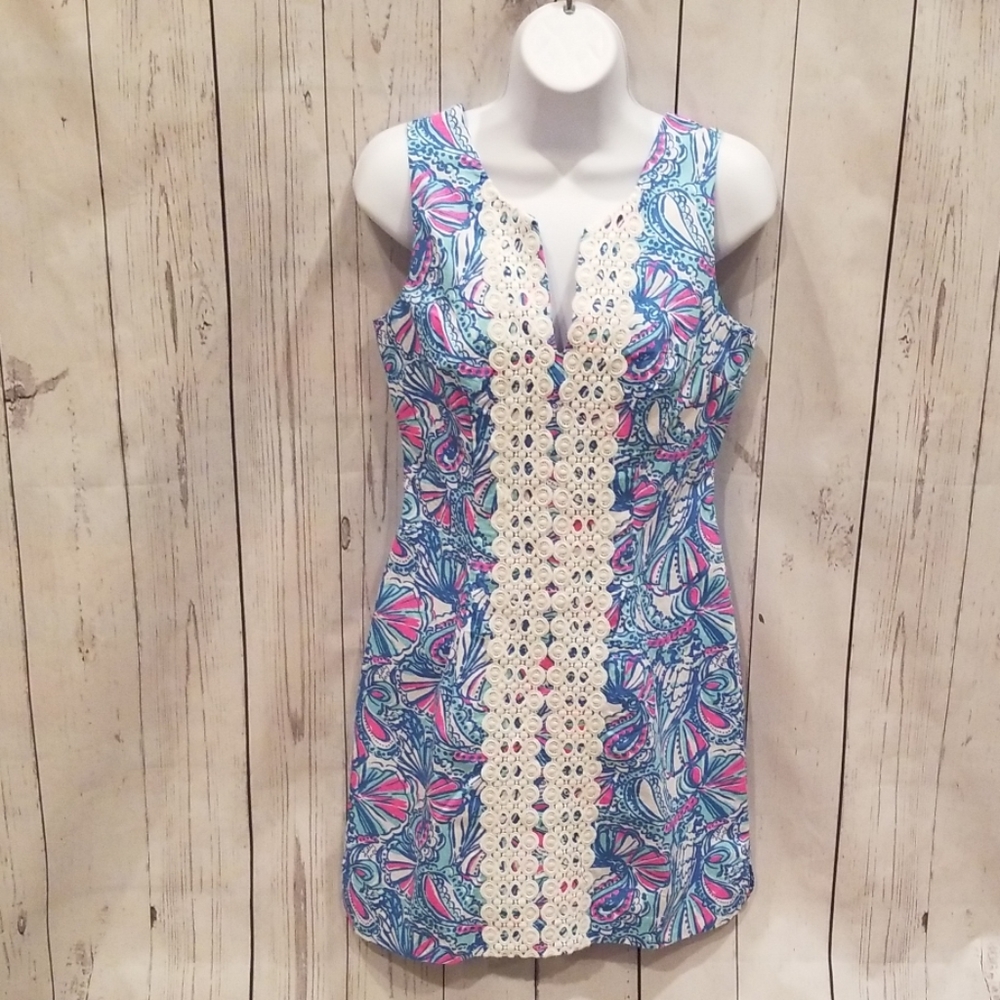 NWOT BARELY WORN Lilly Pulitzer "My Fans" Dress!